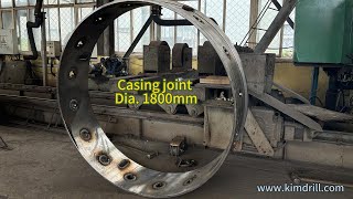 Casing Joints Make by Kimdrill #casingjoint #drillingbucket