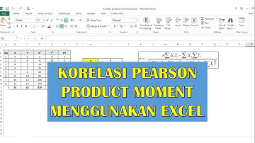 Korelasi Pearson Menggunakan Excel # MANUAL