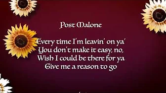 Post Malone ft Swae Lee Sunflower Extended Lyrics Video Post Malone ft Swae Lee Sunflower Extended Lyrics Video