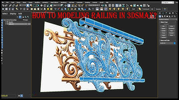 How to Modeling Railing in 3dsMax?/Xaqani Ahmedov