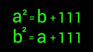 A Nice Algebra Problem  | a=? & b=?