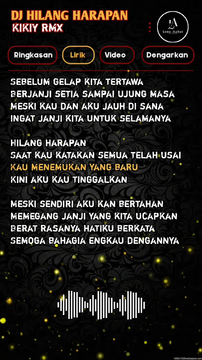 Lirik Lagu Dj hilang harapan||KIKIY RMX||viral tiktok terbaru 2024🤓😉 #djviral #djlirik #djremik