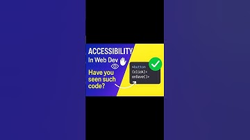 Stop Using div as Button ❌ #html #accessibility #shorts