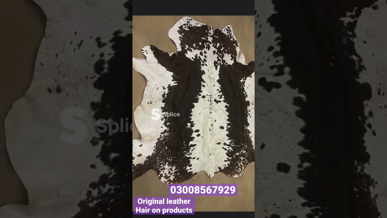 Original leather hair on products