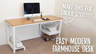 The Easiest DIY Desk Ever! (For Under $200!)