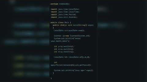 age calculator using java