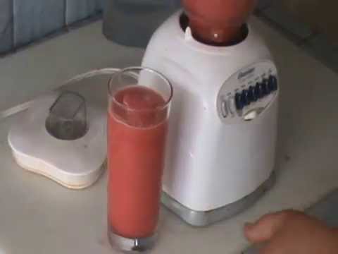 Cómo hacer raspado o minuta con sandia (How to make ice or slurpee with ...