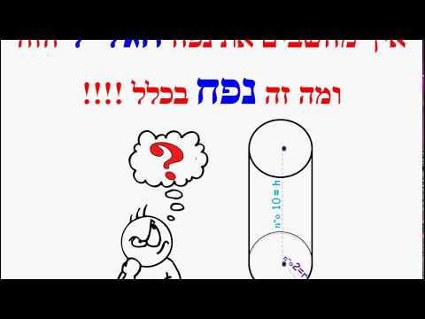 וִידֵאוֹ: כיצד מחשבים את גובה הגליל