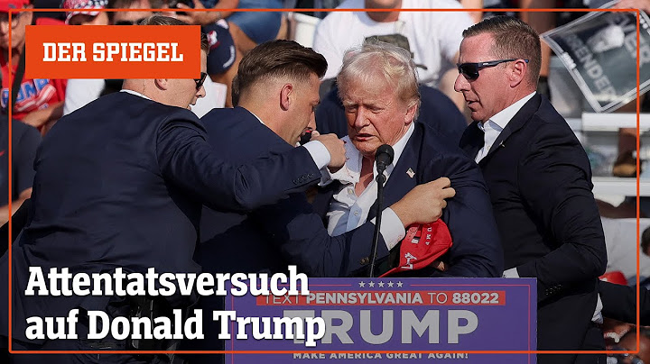 Schüsse bei Trump-Rede – die Szene im Video | DER SPIEGEL