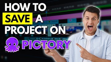 How to SAVE a Project in Pictory 2024 | Step by Step of PICTORY Tutorial