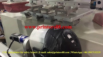 Four Color Servo Motor Pad Printer For Safety Helmet CNC Pad Printing Machine