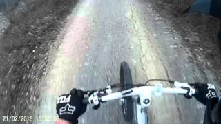 Спуск с Алсу на велосипеде (гора Мишень 488 м)