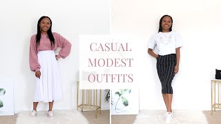 Casual Modest Outfits! Feminine Casual & Modest Fashion Lookbook