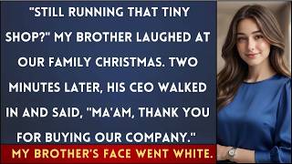 At Our Family Christmas Party, My Brother Mocked My Small Business—Until His CEO Called Me Ma'am