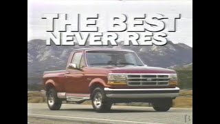 1992 Ford Truck Commercial "The Best Never Rest"