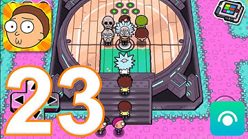 Pocket Mortys - Gameplay Walkthrough Part 23 - Badges 21-22 (iOS, Android)