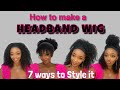 How to make a headband wig | How to style your synthetic headband wig | South African YouTuber