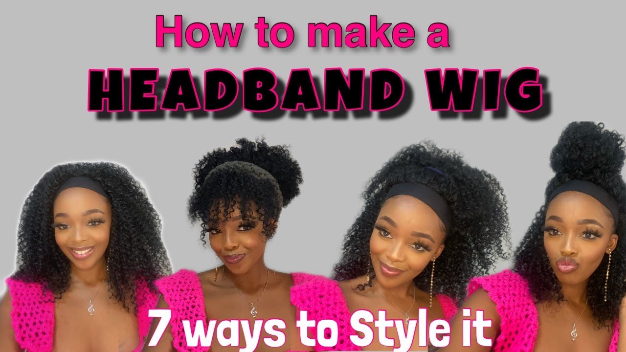 How to make a headband wig How to style your synthetic headband wig