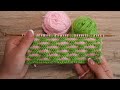 Двухцветный узор спицами «Продолговатые ячейки» | Two-color knitting pattern «Oblong cells»