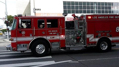 LAFD Engine 81 Responding