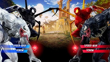 Spider-Man & Anti Venom VS Spider-Man & Venom (Very Hard) - Marvel vs Capcom | 4K UHD Gameplay