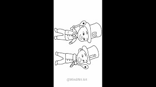 Beri warna Upin Ipin pin pin pom #shorts #coloring