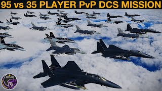 95 vs 35 Player PvP Multi-Group Milsim Mission | DCS