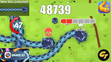 Snake Game | Snake.io Game Score upto 48000 Points | New Skin Unlocked | Snake .io Game #Gameplay