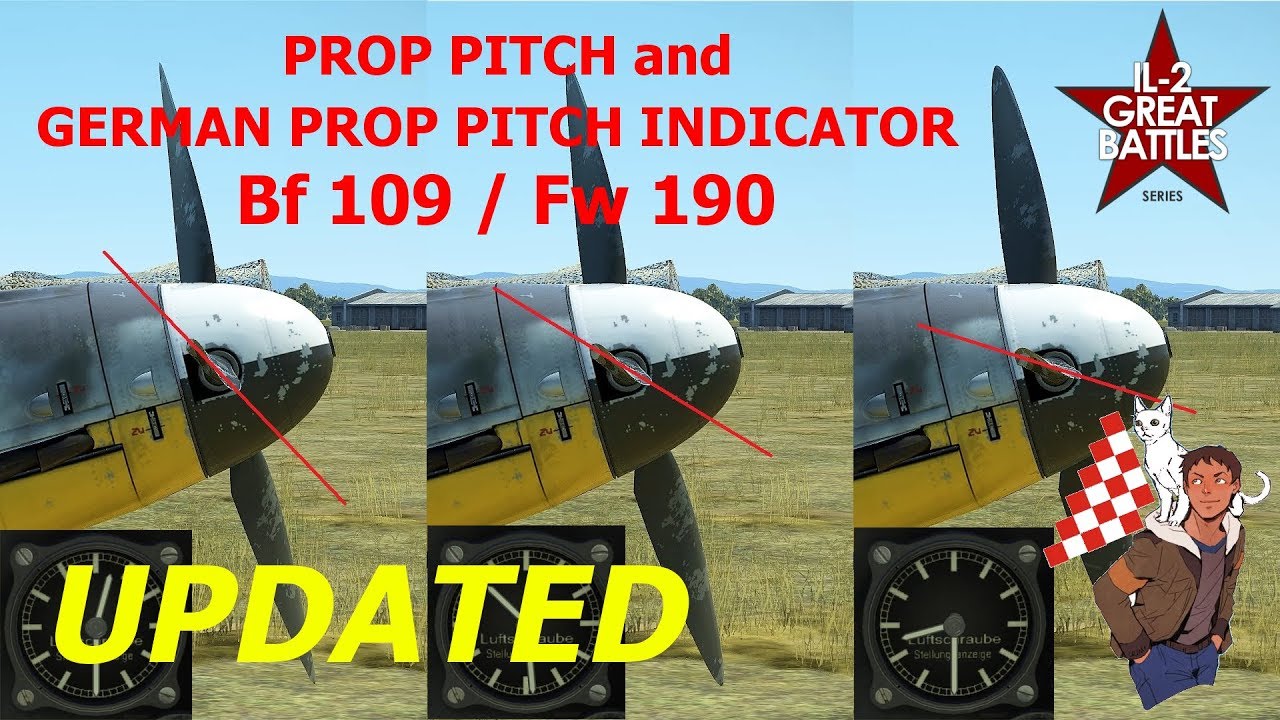 German Prop Pitch Indicator Bf 109 / Fw 190 CORRECTED!