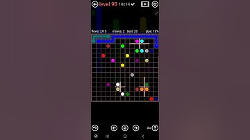 How To Solve Flow Free Star Field Pack Level 98 14x14 Harder Board Walk Through Solution Walkthrough
