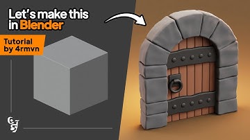 " Making a Stylized Medieval Door in Blender "