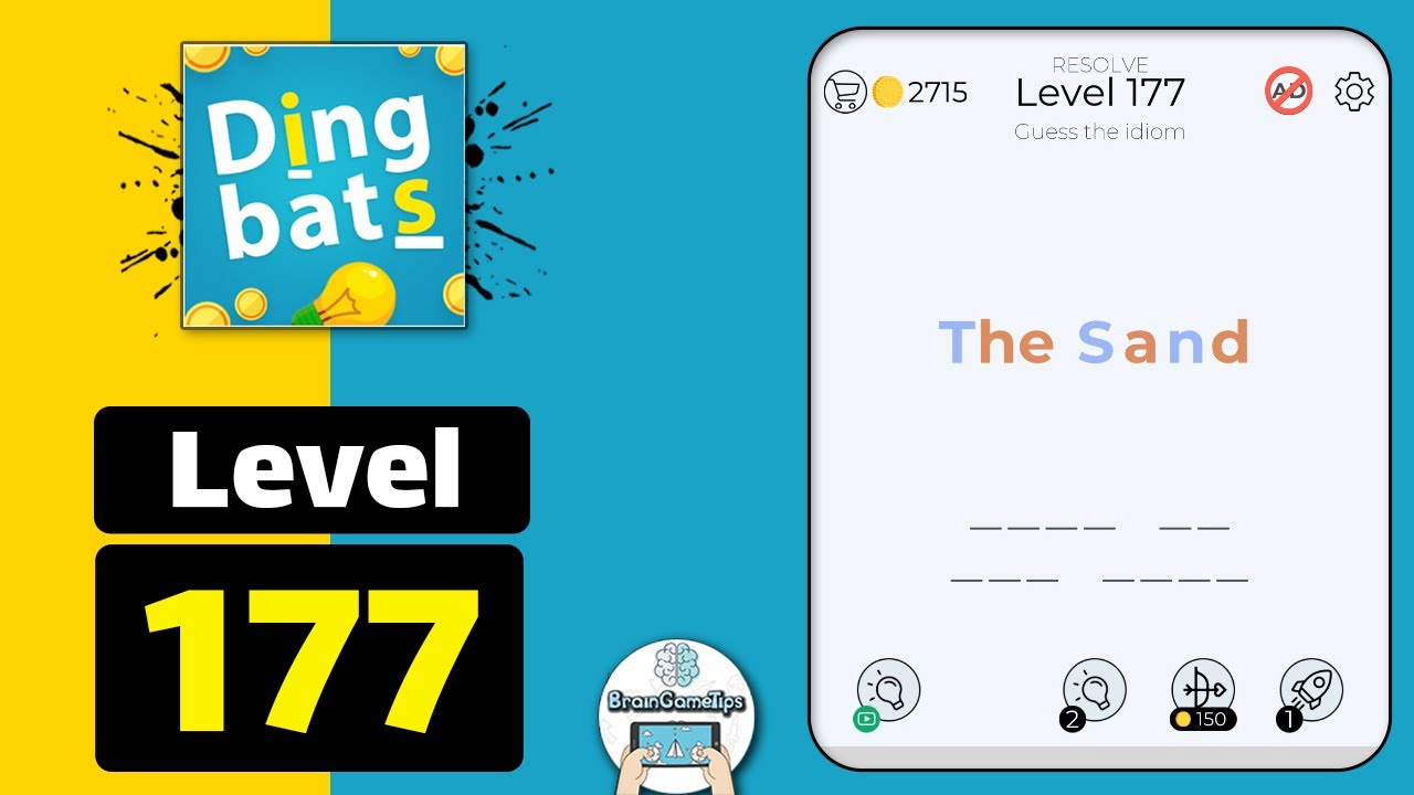 Dingbats - Word Games & Trivia - Level 177 The Sand Answer