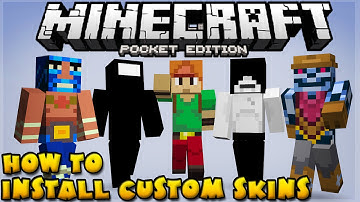 How To Install Custom Skins!!! - Simple Step By Step Tutorial - Minecraft PE (Pocket Edition)