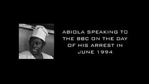 Exclusive : Abiola's Last Interview With The BBC Before He Was Arrested From His Home in 1994