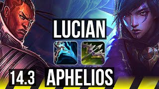 LUCIAN & Rakan vs APHELIOS & Ashe (ADC) | Dominating | KR Grandmaster | 14.3