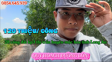 🍋28 công đất ruộng lúa đường hai mặt tiền xe máy 3 gác chạy đang mở rộng đường lớn tại mộc hóa LA