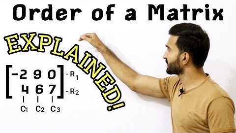 Order of a matrix| Class 9th 10th| Hindi/Urdu| MathUse