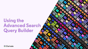 Using the Advanced Search Query Builder