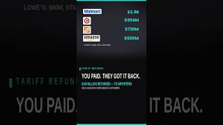 You paid the tariff. They got the refund. #shorts