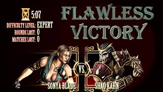 ЧИСТАЯ ПОБЕДА/ СОНЯ VS ШАО КАН/ ЭКСПЕРТ/ МОРТАЛ КОМБАТ 9/ FLAWLESS VICTORY/ SONYA VS SHAO KAHN