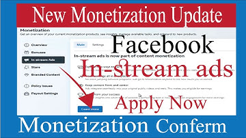 In stream ads setup | Facebook In stream ads Learn more | learningengineeringtechnology