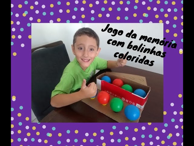 Jogo da Memória com bolinhas coloridas 