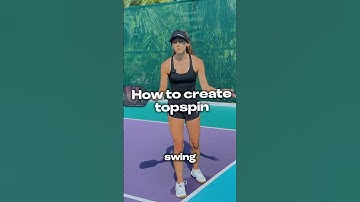 How to create a topspin in Pickleball #pickleball #pickleballtips