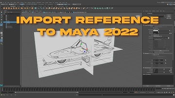How to import reference images to Autodesk #Maya 2022