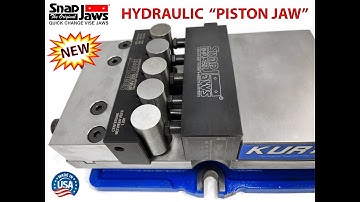 Snap Jaws Hydraulic Piston Jaw. Hold 5 parts at once! Fits all Kurt 6 inch vises.  PART# 6HPJ-150