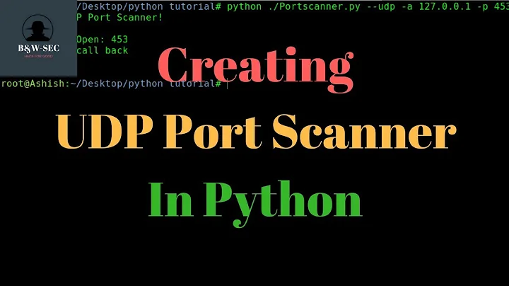 UDP Port scanner in Python