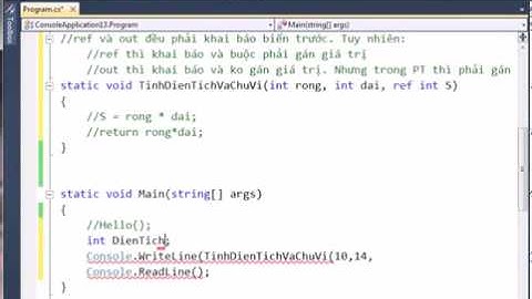 (C#_DinhDuc)Bài 5 - từ khóa ref - out - truyền tham chiếu-clip_1.FLV