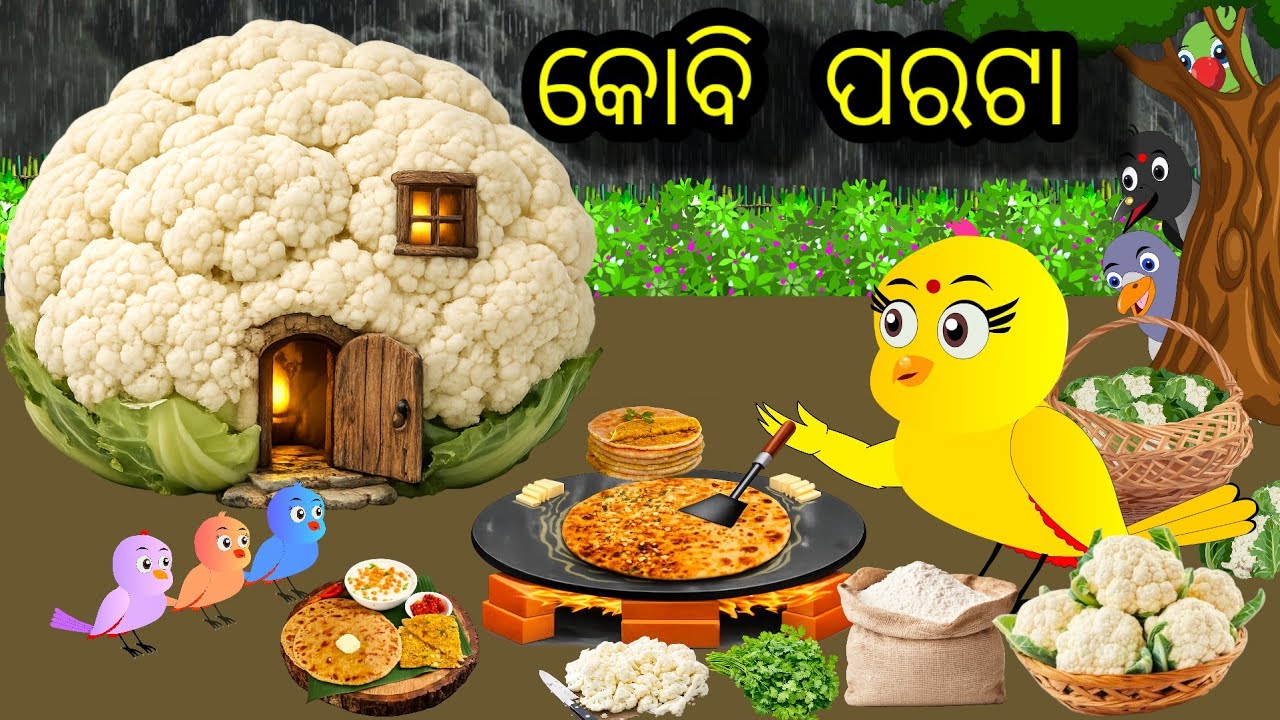 ଟିକି ଚଢ଼େଇ ର କୋବି ପରଟା/ ଗର୍ବୀ ଟିକି ଚଢ଼େଇ ଓ ଗରିବ ସାଙ୍ଗ ମାନଙ୍କ ଏକ ସୁନ୍ଦର୍ କାହାଣୀ/ moral story #gapa 