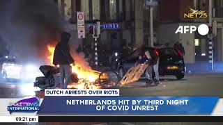 Netherlands hit by third night of Covid unrest
