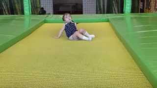 Girls Jumping On The Trampoline